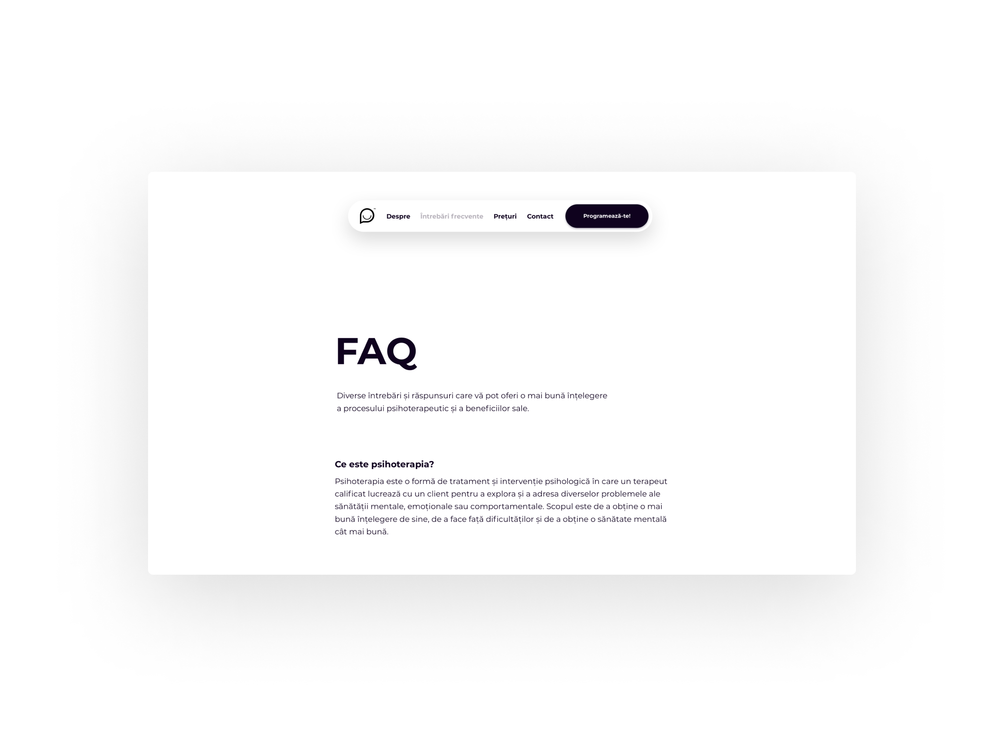 Psiholog Cool FAQ Page